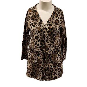 [MTS] Leopard Print Button Down Cardigan - Size S